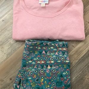 LuLaRoe Irma and Leggings Set